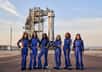 Le premier vol spatial 100 % féminin aura donc été touristique. Les passagères, de gauche à droite : Lauren Sanchez, Katy Perry, Aisha Bowe, Kerianne Flynn, Gayle King et Amanda Nguyen. © Blue Origin Le premier vol spatial 100 % féminin aura donc été touristique. Les passagères, de gauche à droite : Lauren Sanchez, Katy Perry, Aisha Bowe, Kerianne Flynn, Gayle King et Amanda Nguyen. © Blue Origin
